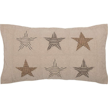 Sawyer Mill Star Charcoal King Sham 21x37 VHC Brands - The Fox Decor